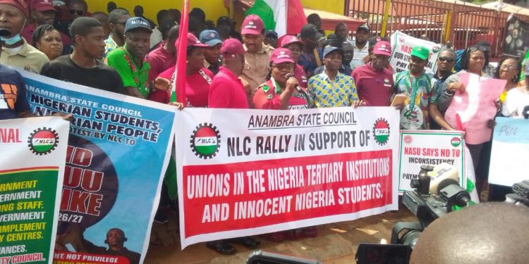 ASUU strike: Anambra NLC joins nationwide protest