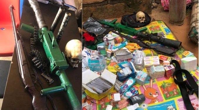 3 dead as police recover human skull, RPG launcher, bombs, others in Anambra