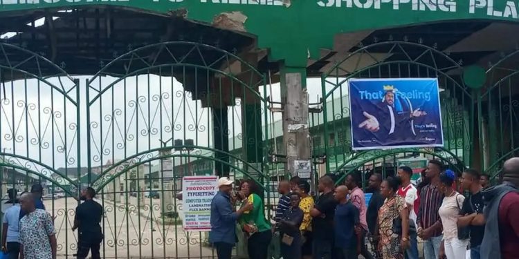 Government Seals Relief Market shopping plaza for non Remittance of Revenues
