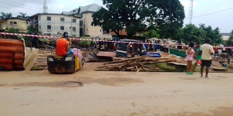 Sex workers, traders count loses as Soludo demolish shanties in Anambra