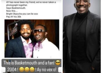 Comedian Bovi Confirms Old Photo Of AY, Basketmouth Amid Feud 