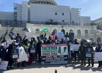 Peter Obi protest breaks out at White House, Capitol Hill
