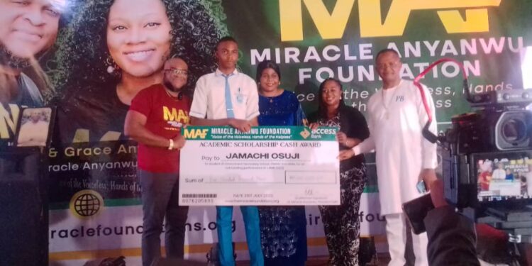 Jamb highest scorer in Imo gets scholarship from Foundation.