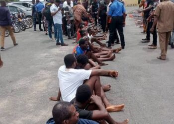 Imo police parades 53 IPOB, robbery, child trafficking, vandalization suspects