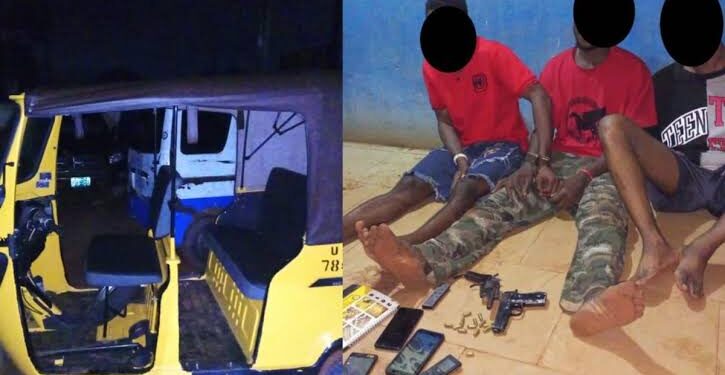 Anambra Police arrests 3 armed robbers, recover two pistols, tricycle