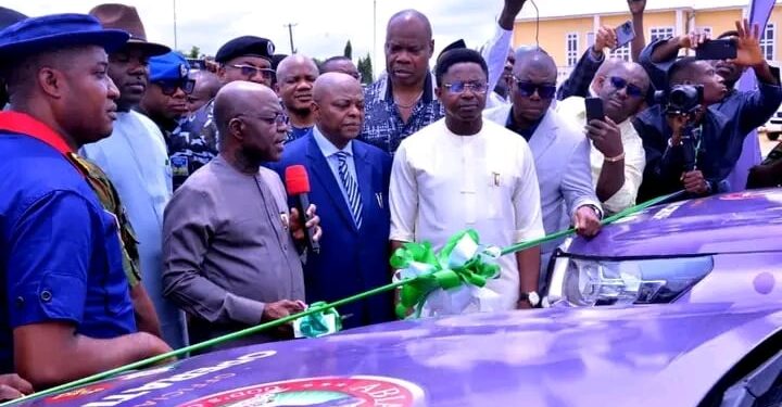 Security agencies get 20 vehicles, as Otti launches “Operation Crush’ in Abia