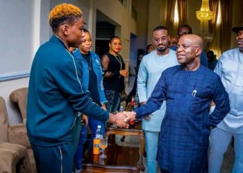 Abia Gov. Otti honours 4 Falcon Players