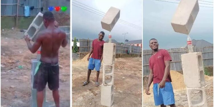 Aba artisan places block on Coke bottle, turns construction site to tourism base