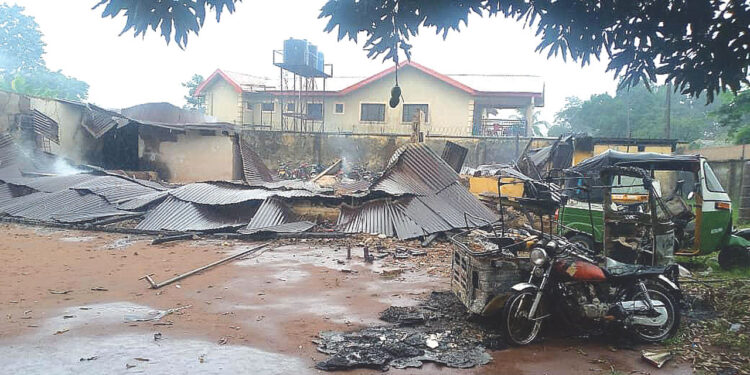 Man rebuilds Police station destroyed in Abia by bandits