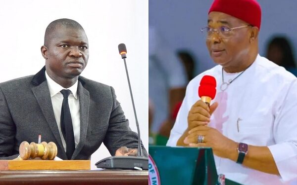 Governor Nwifuru congratulates Gov Hope Uzodinma on his re-election 