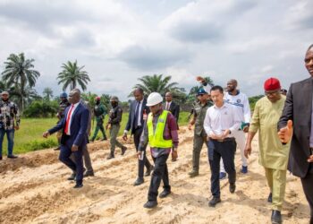 Gov Otti inspects reconstruction sites on Aba-Port Harcourt expressway