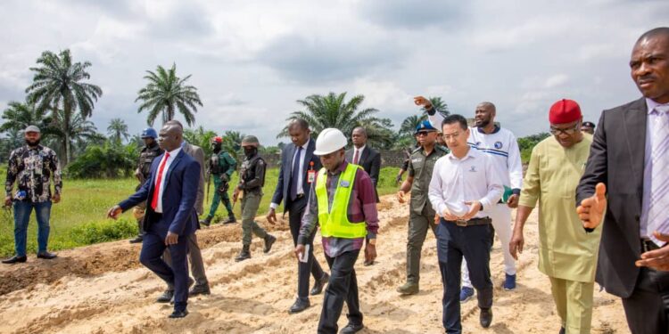 Gov Otti inspects reconstruction sites on Aba-Port Harcourt expressway