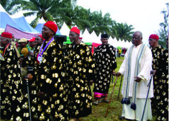 Mbieri Community Celebrates Iriji Ohanaeze in style as Nlemigbo, Mayor, Akuchie bag awards