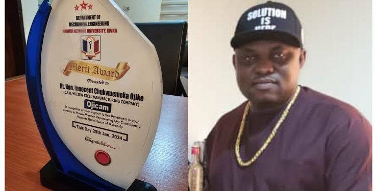 UNIZIK honours Anambra lawmaker, Ojicam for outstanding development in education