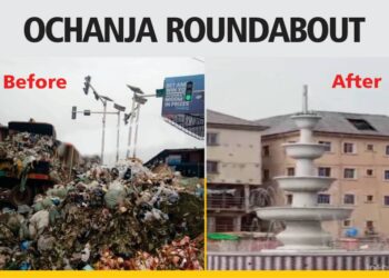 Ochanja Roundabout, Onitsha: from refuse dump to water fountain