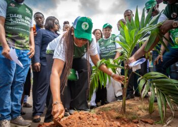 Mrs Soludo, Anambra Commissioners lunch Massive Tree Planting Initiative