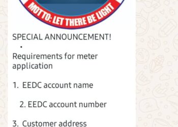 EEDC warn customers not to pay money for processing prepaid meter