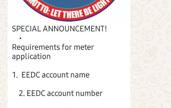 EEDC warn customers not to pay money for processing prepaid meter