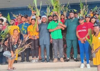 YESS task Anambra Youths on mushroom cultivation
