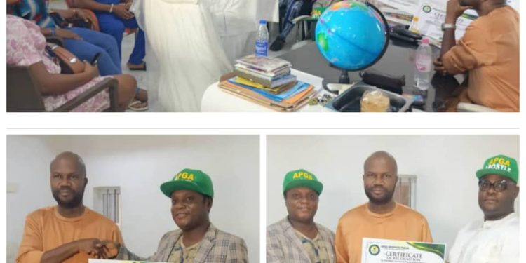 APGA Apostle decorate Anambra South Senatorial aspirant, Egwuonwu with Patron’s Award