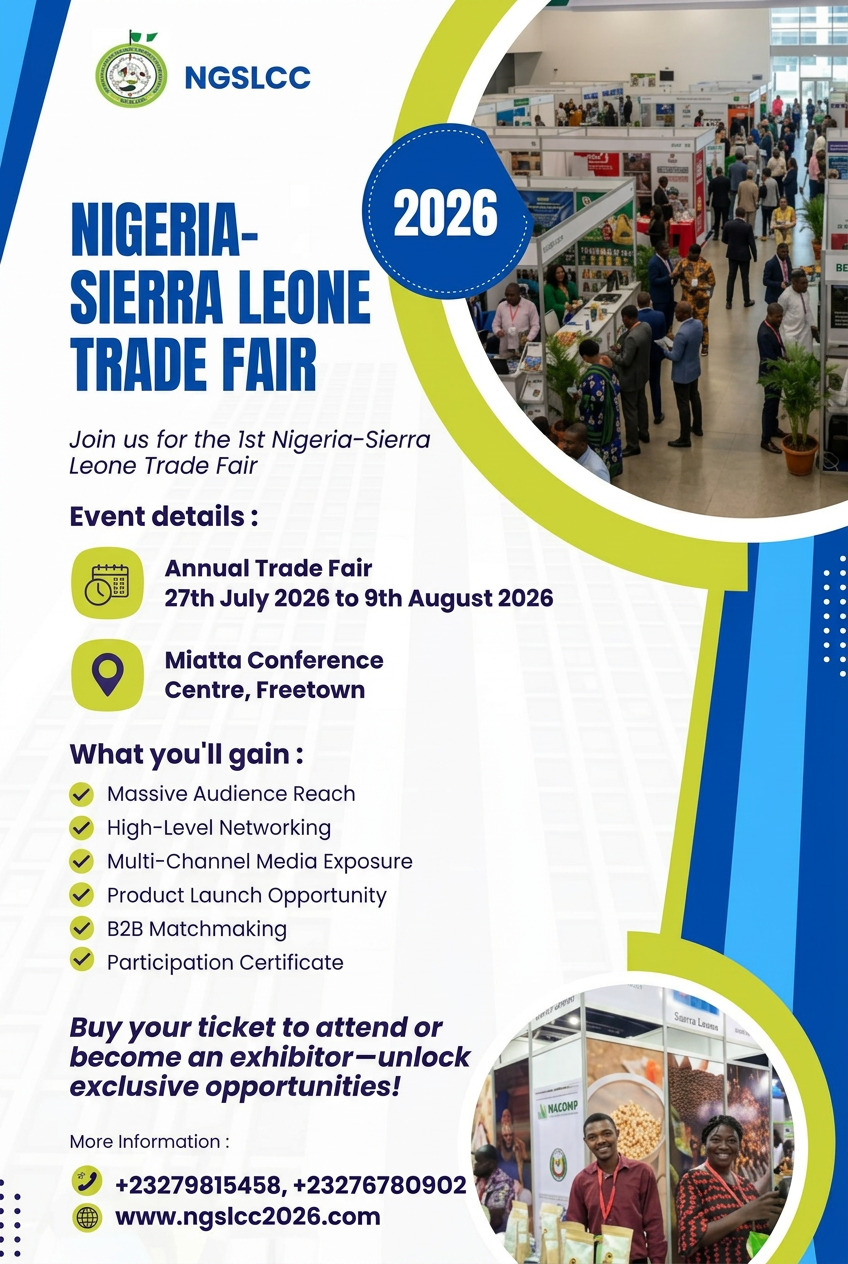 Nigeria-Sierra Leone Trade Fair 2026: Dr Nwafor Calls for Greater Participation, Exhibition